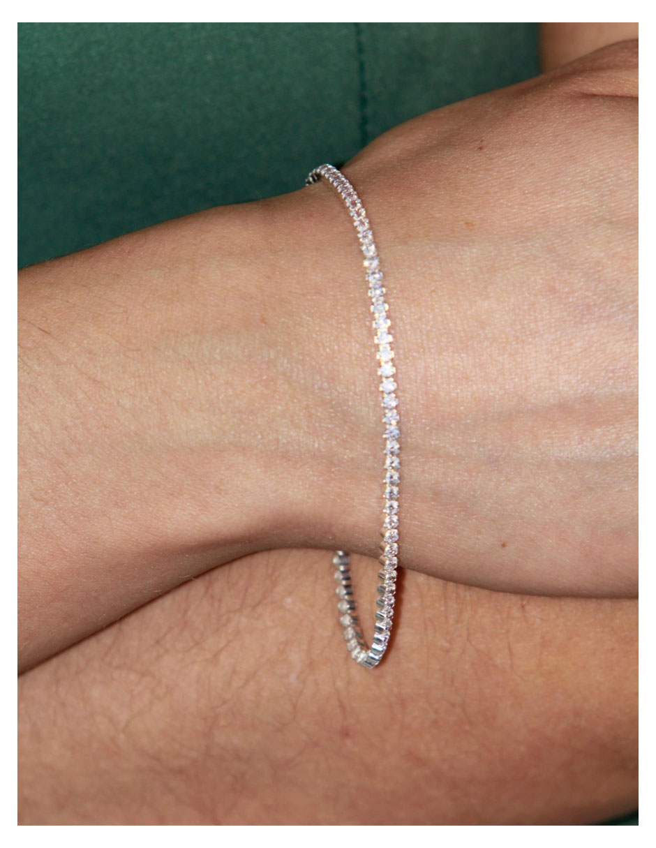 Pulsera crixus joyeria de plata con zirconia p 925