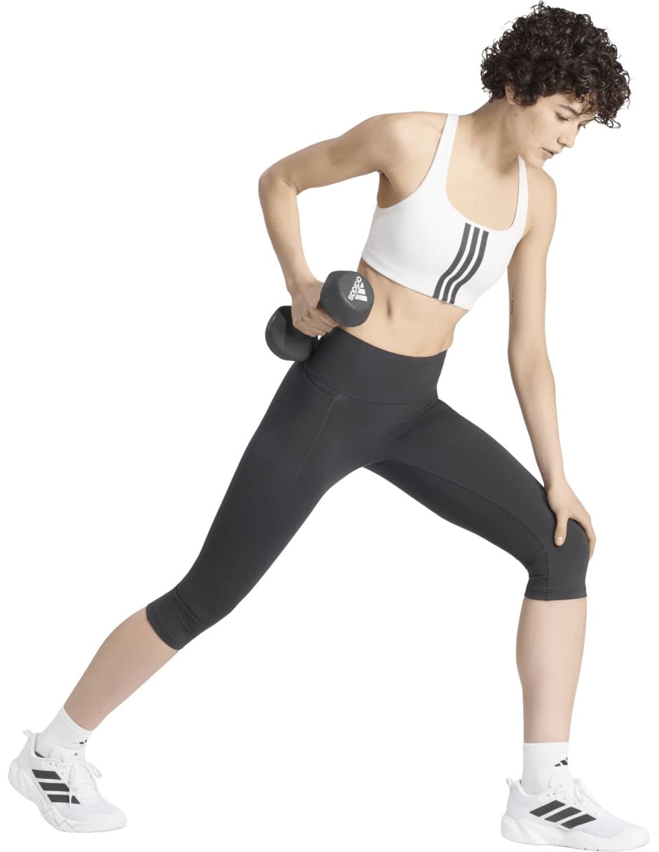 Malla regular para entrenamiento adidas opt con capri l compresión baja para mujer