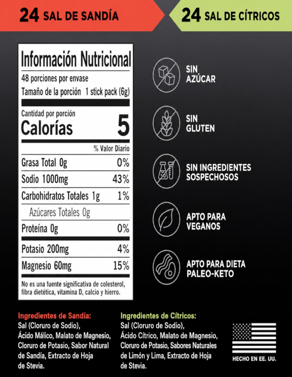 Electrolitos lmnt sin azúcar paquete variado 48 sobres Lmnt con electrolitos con vitamina D calcio zinc potasio vitamina C fosforo magnesio cloruro diferentes sabores