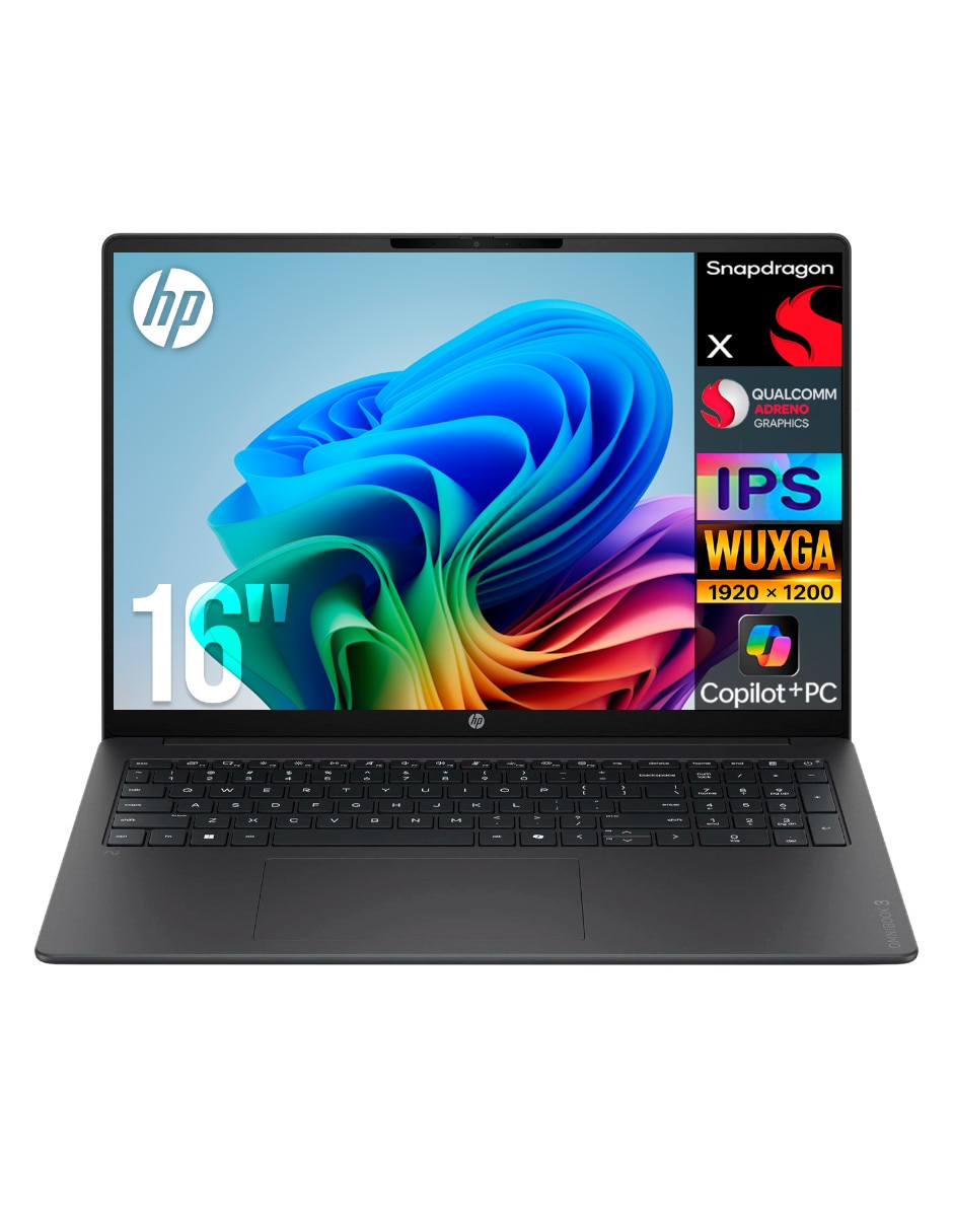 Laptop 16-bz0010wm 16 pulgadas WUXGA Snapdragon X Integradas 16 GB RAM 512 GB SSD