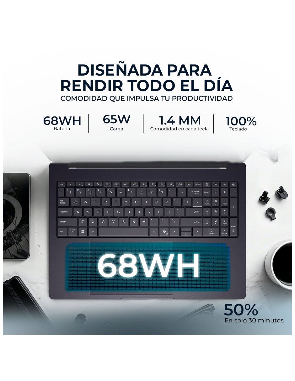 Laptop 16-bz0010wm 16 pulgadas WUXGA Snapdragon X Integradas 16 GB RAM 512 GB SSD 9
