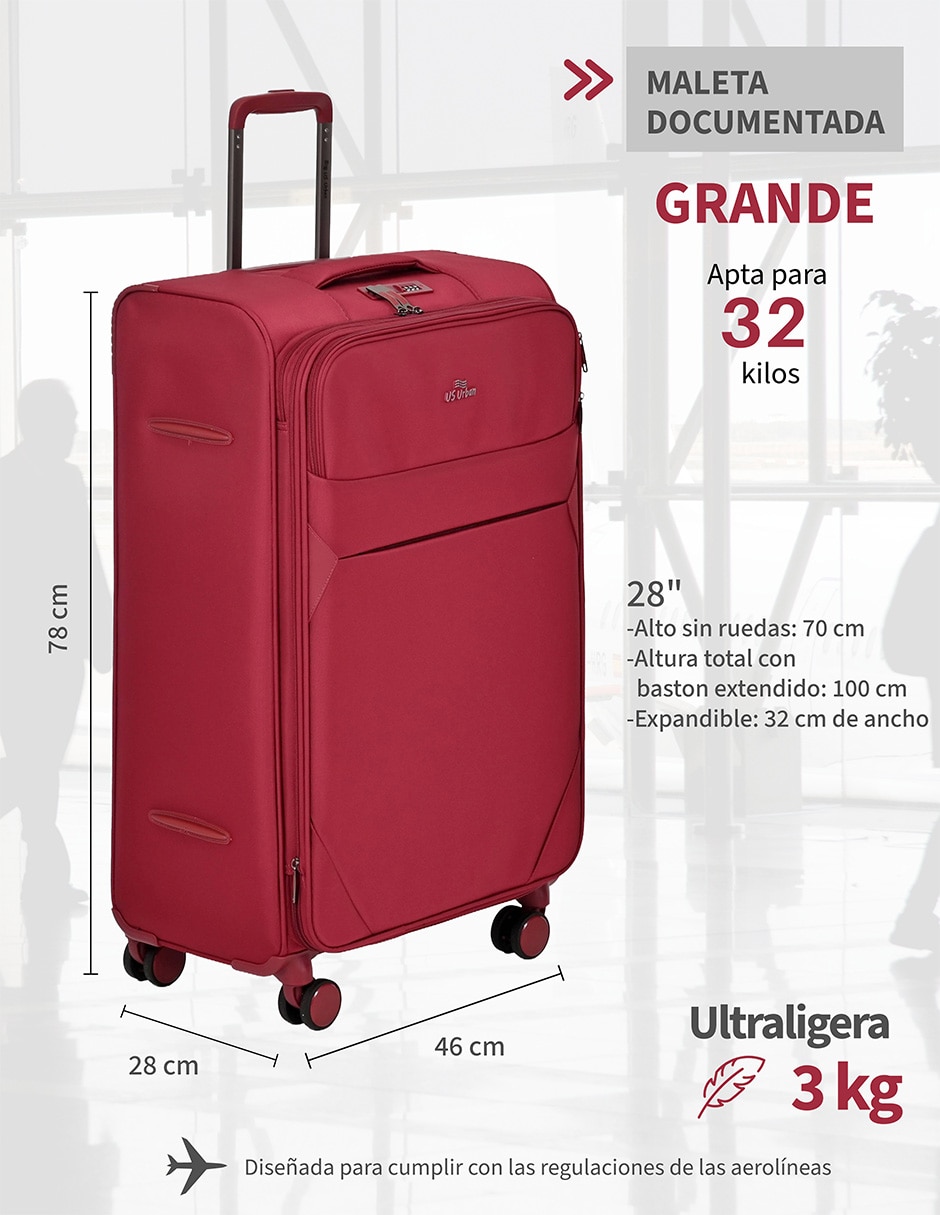 Maleta con ruedas de viaje Us Urban