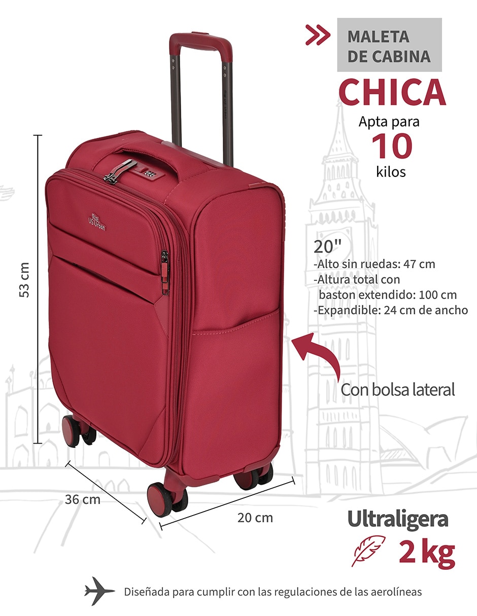 Maleta con ruedas carry on Us Urban
