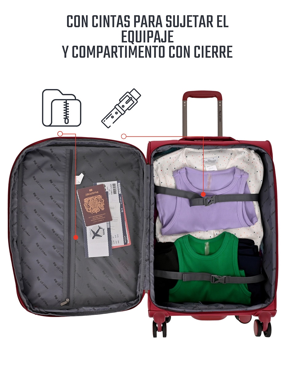 Maleta con ruedas carry on Us Urban