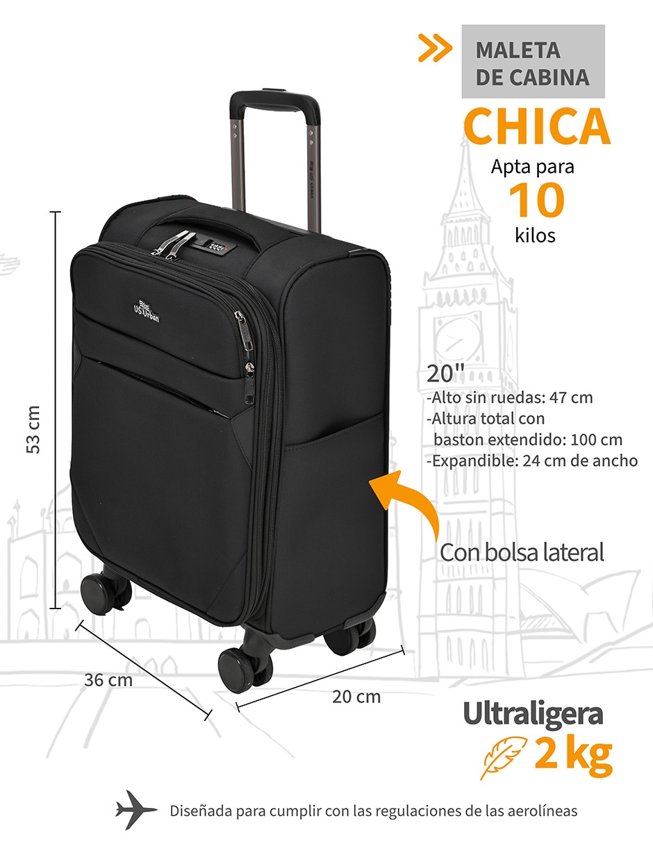 Maleta con ruedas carry on 4