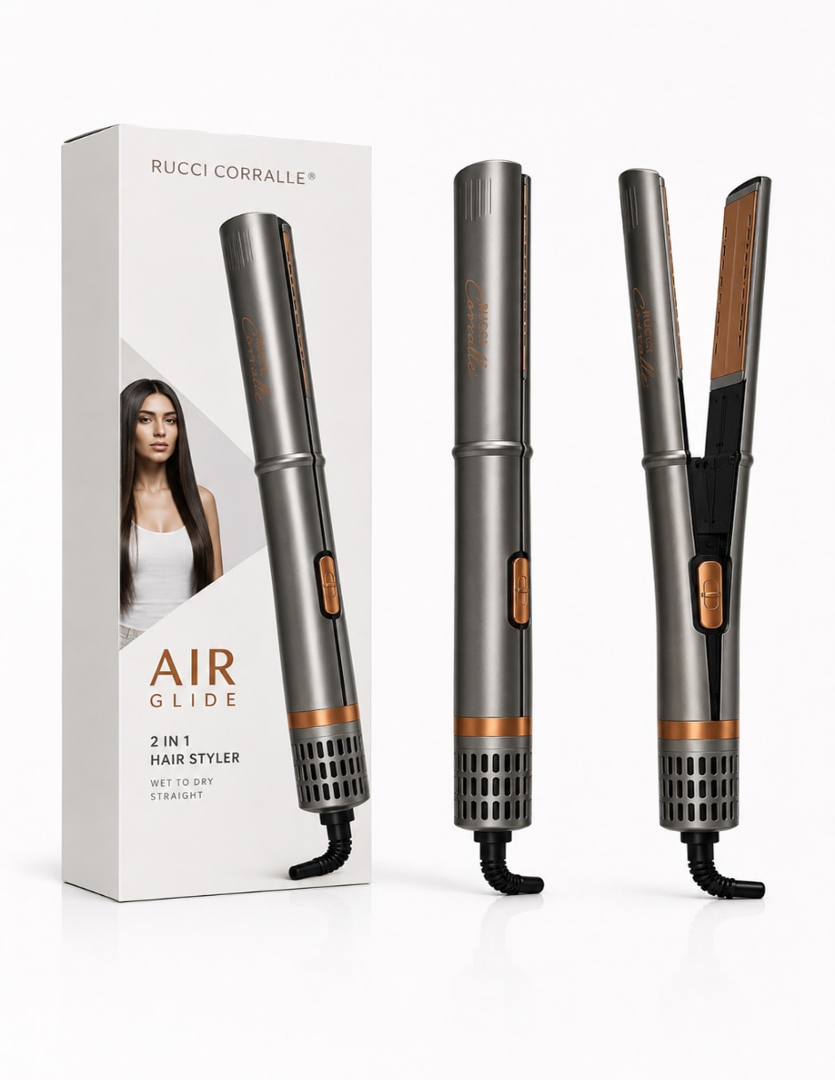 Plancha para cabello con aire Air Glide Hd134 placas de cerámica - iones