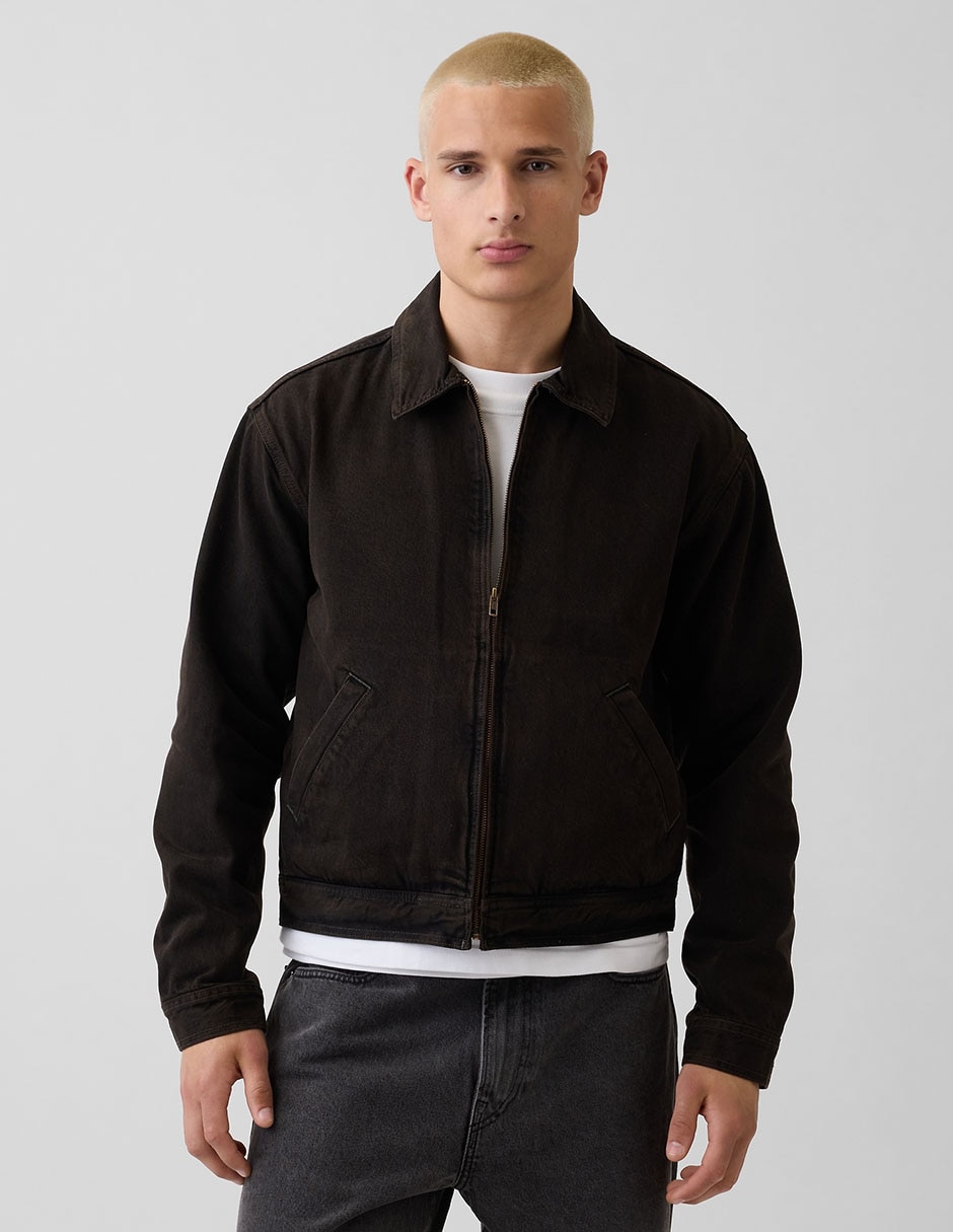 Chamarra casual con bolsillos para hombre