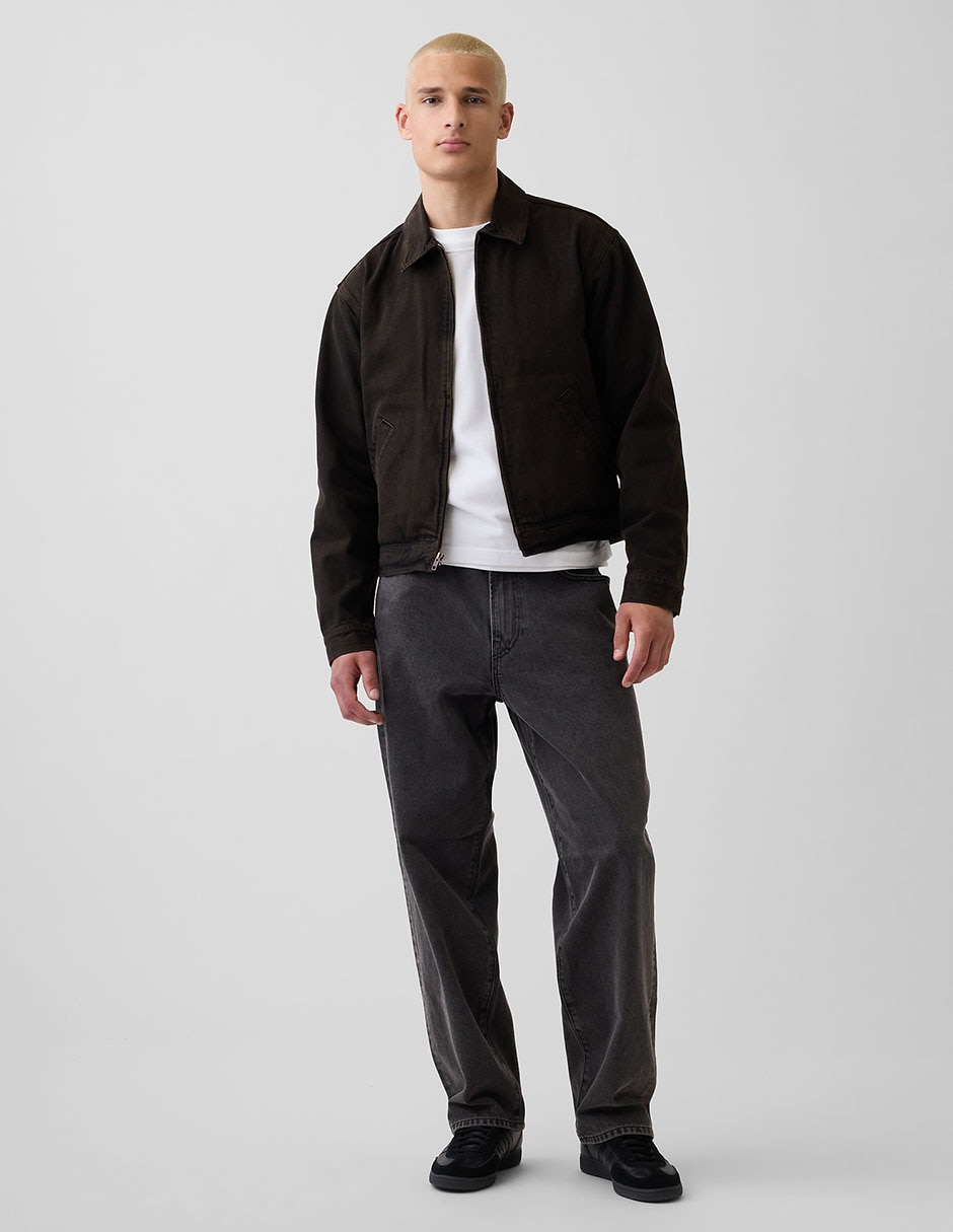 Chamarra casual con bolsillos para hombre