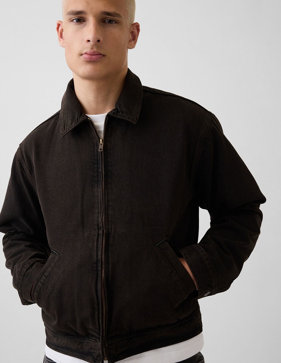 Chamarra casual con bolsillos para hombre