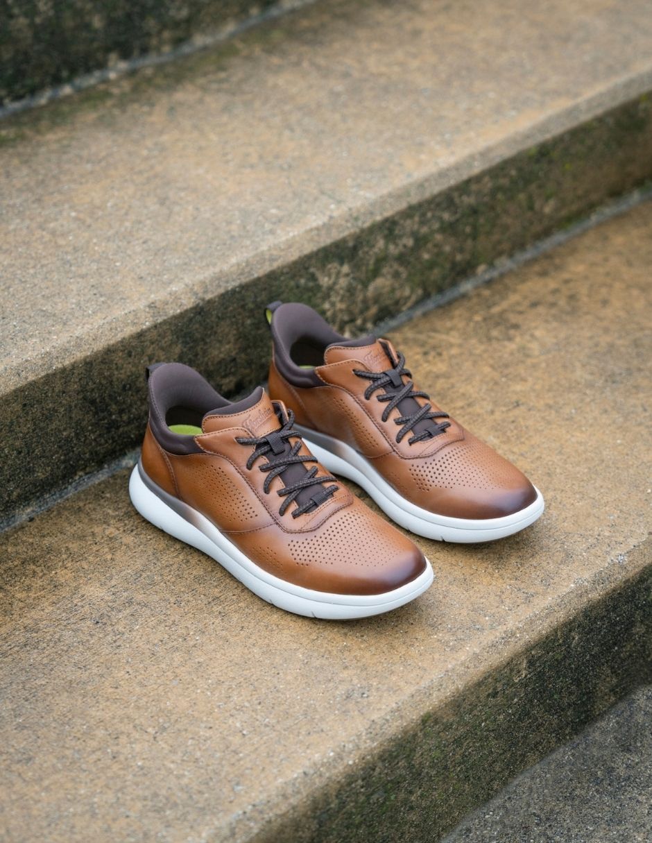 Tenis de piel florsheim fleet elastic lace para hombre