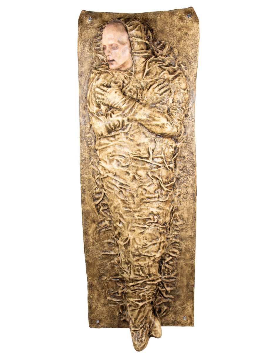 Figura decorativa de Halloween de calavera Ghoulish Productions