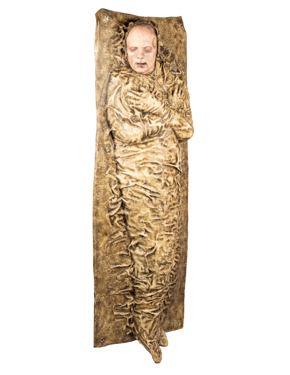 Figura decorativa de Halloween de calavera Ghoulish Productions