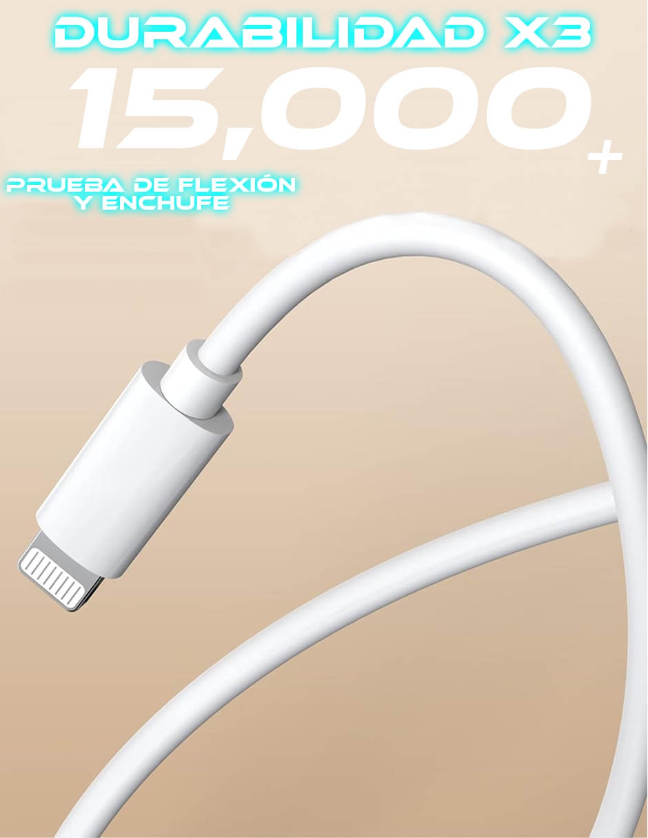 Cable Lightning a tipo Lightning de 1 m 2