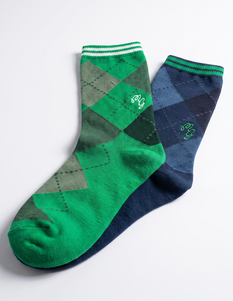 Set de calcetín de algodón para hombre 2 pares Set de calcetín de algodón para hombre 2 pares