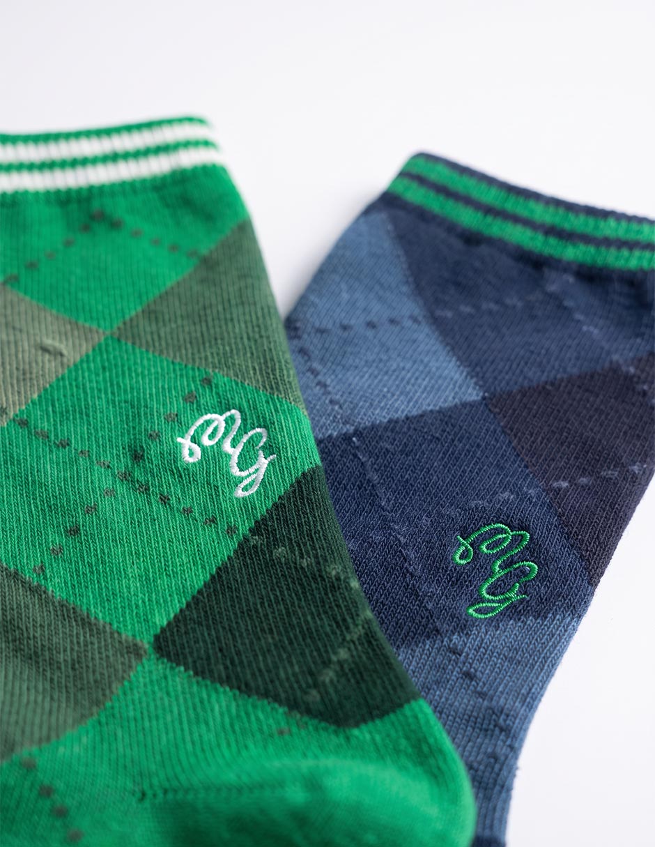 Set de calcetín de algodón para hombre 2 pares 2