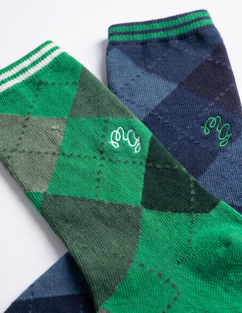 Set de calcetín de algodón para hombre 2 pares 3