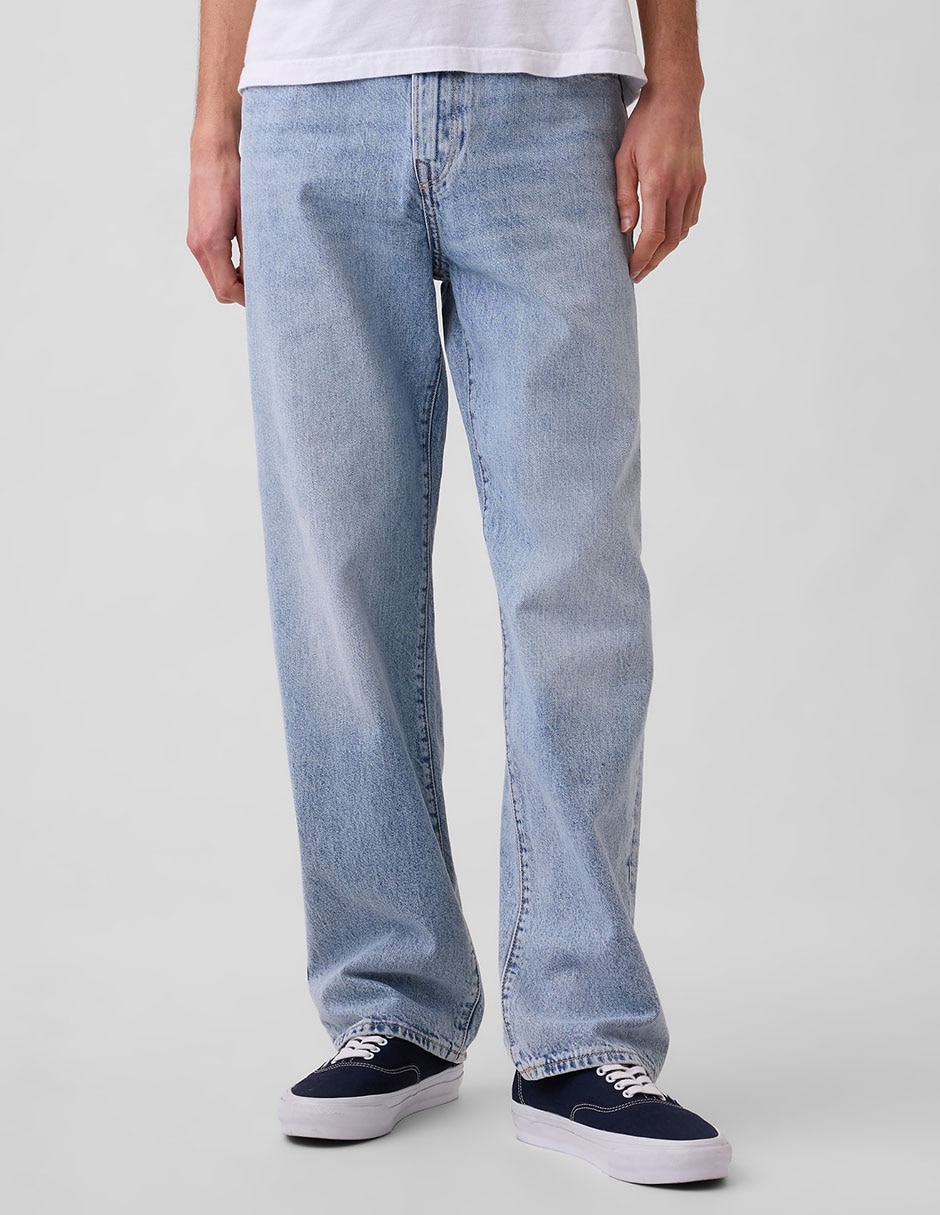 Jeans recto deslavado para hombre 3