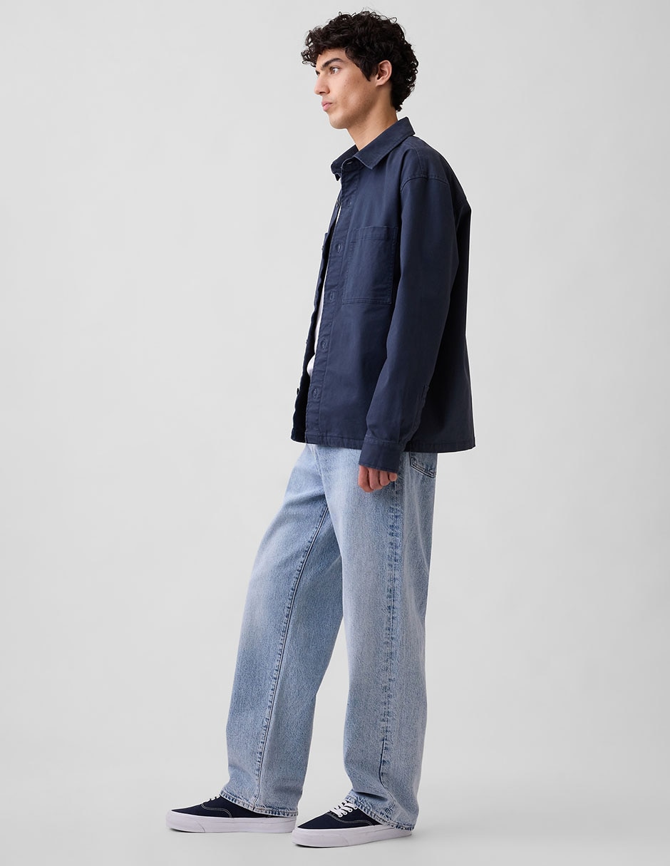 Jeans recto deslavado para hombre 4