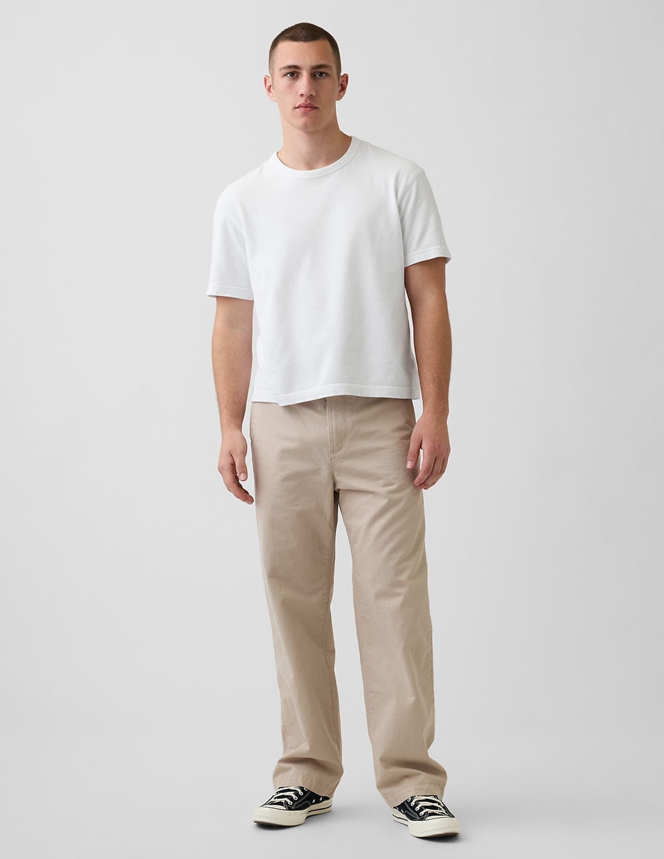 Pantalón straight de algodón para hombre Pantalón straight de algodón para hombre