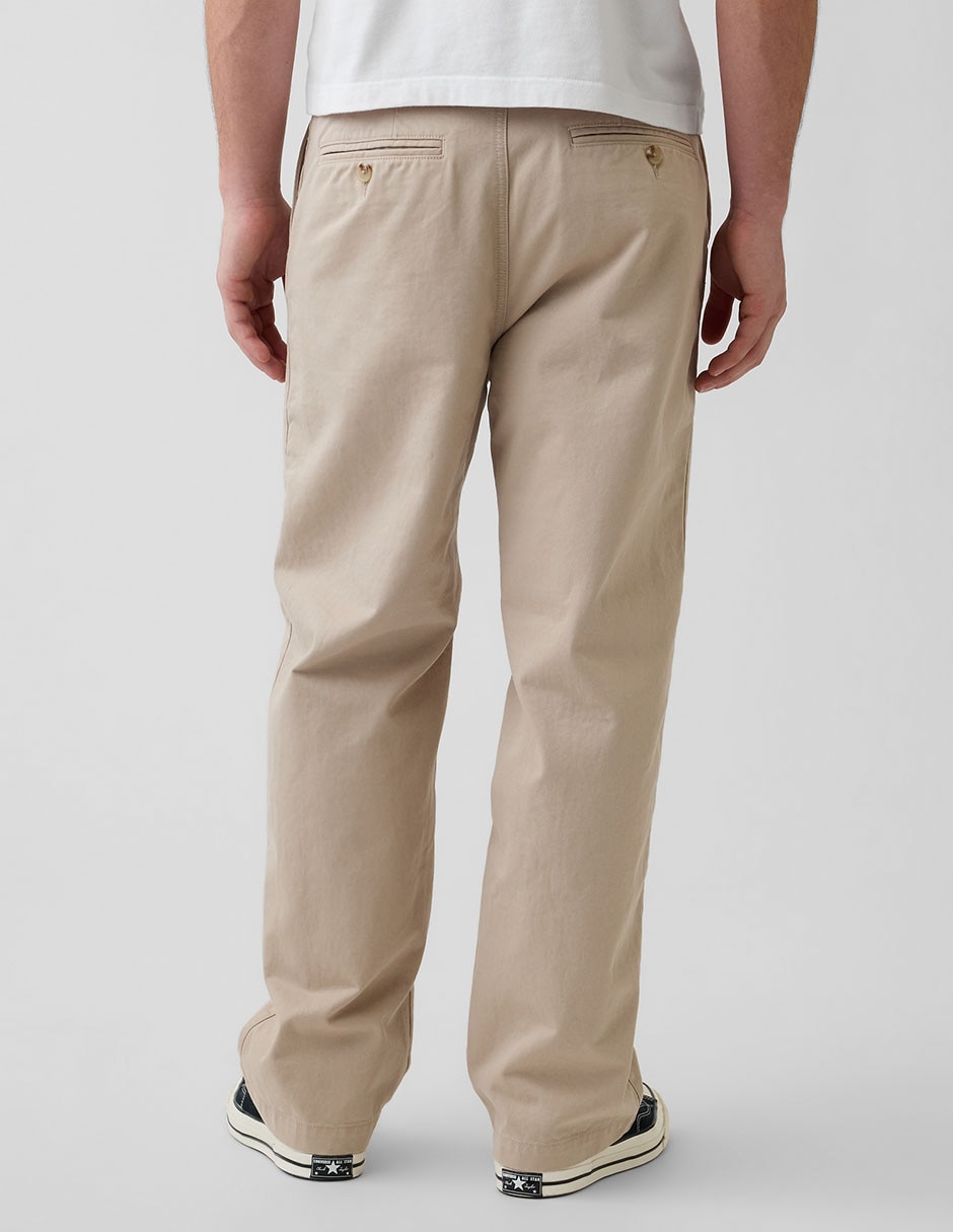 Pantalón straight de algodón para hombre 4