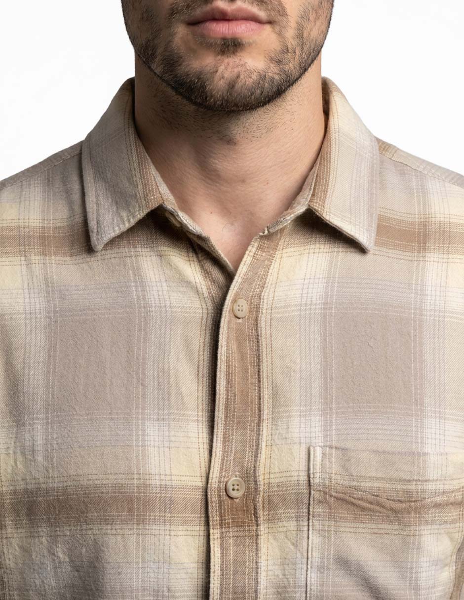 Camisa casual de algodón manga larga para hombre 3
