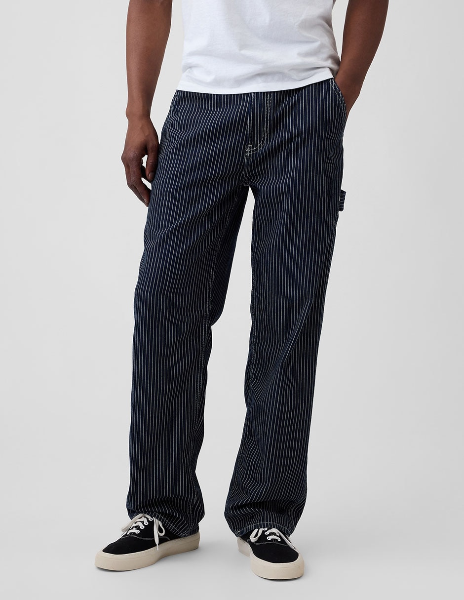 Jeans baggy lavado obscuro para hombre