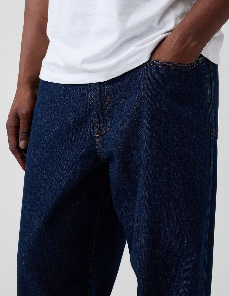 Pantalón baggy lavado obscuro para hombre 2