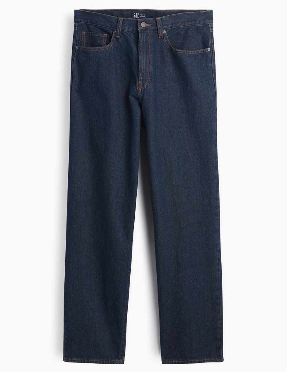 Pantalón baggy lavado obscuro para hombre 6