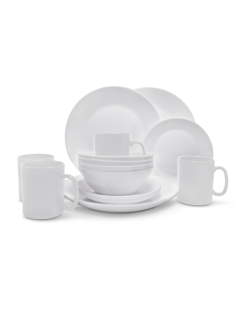 Vajilla Andromeda Inc cocina de vidrio para 4 personas