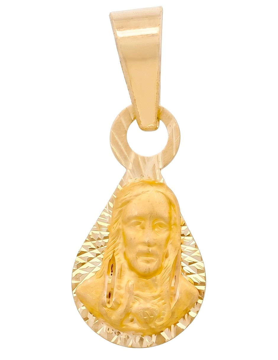 Dije de gota horoz sagrado corazón de oro 10 k