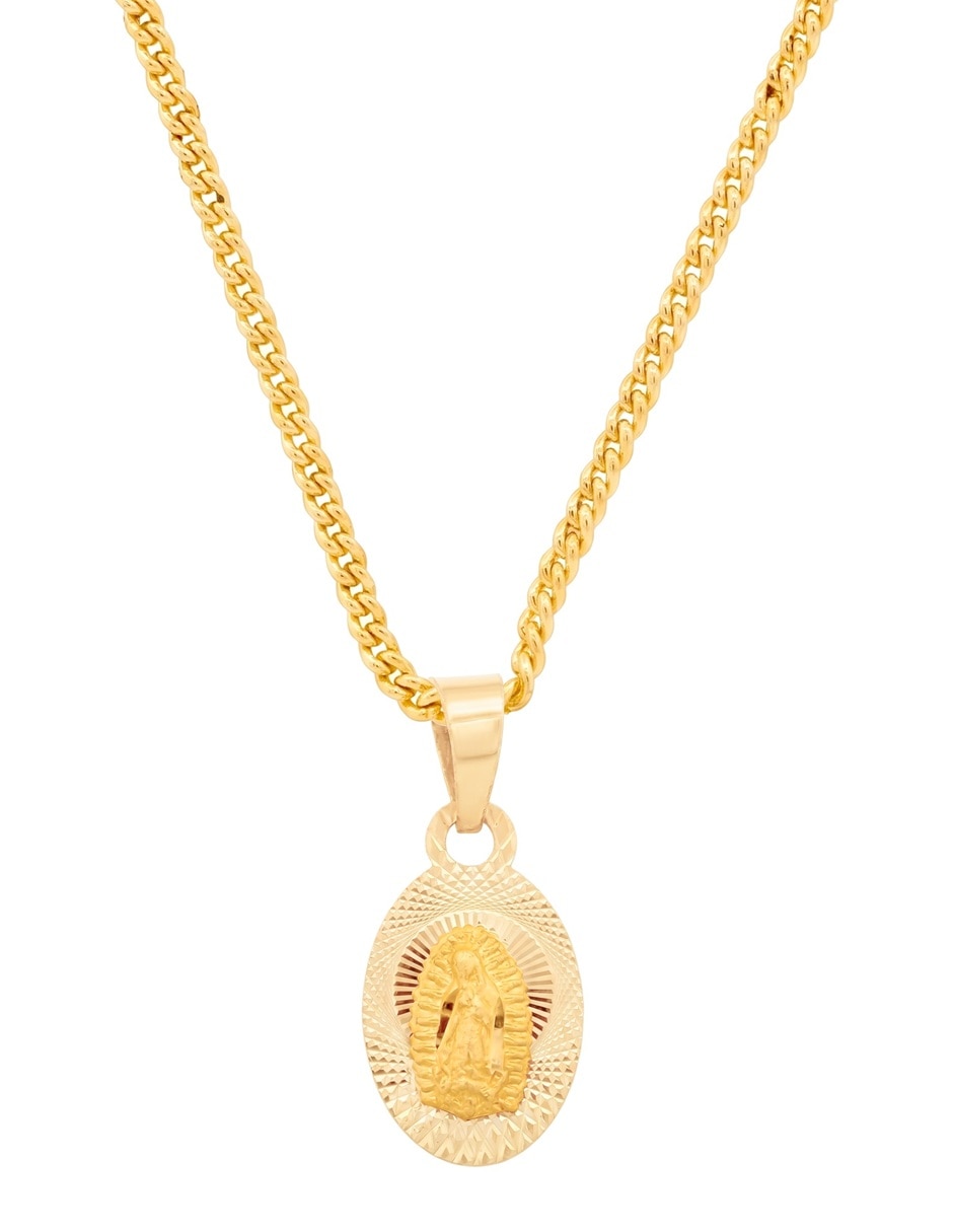 Dije de ovalada sin familia virgen de guadalupe de oro 10 k 5