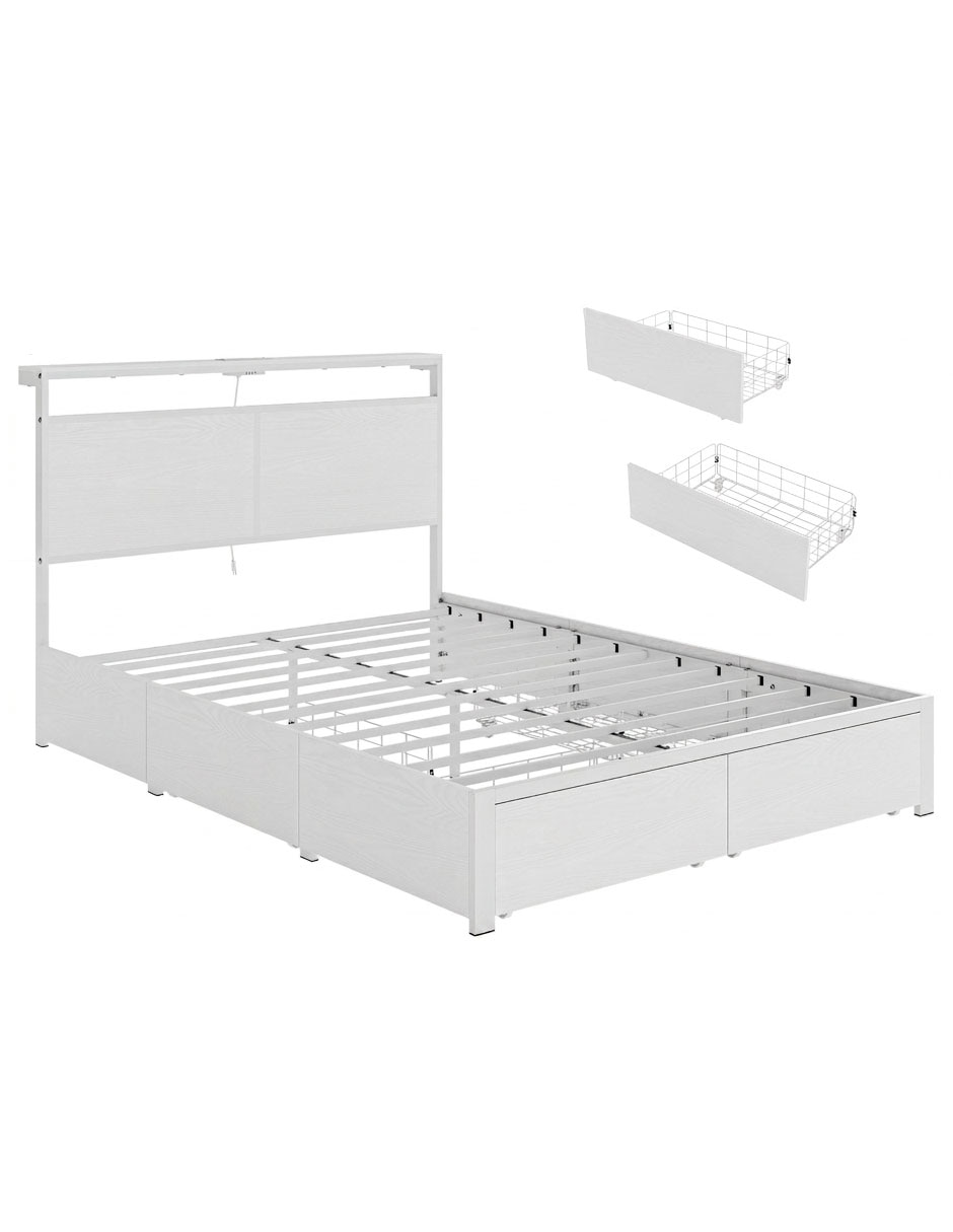 Base para cama armable Led de MDF Base para cama armable Led de MDF