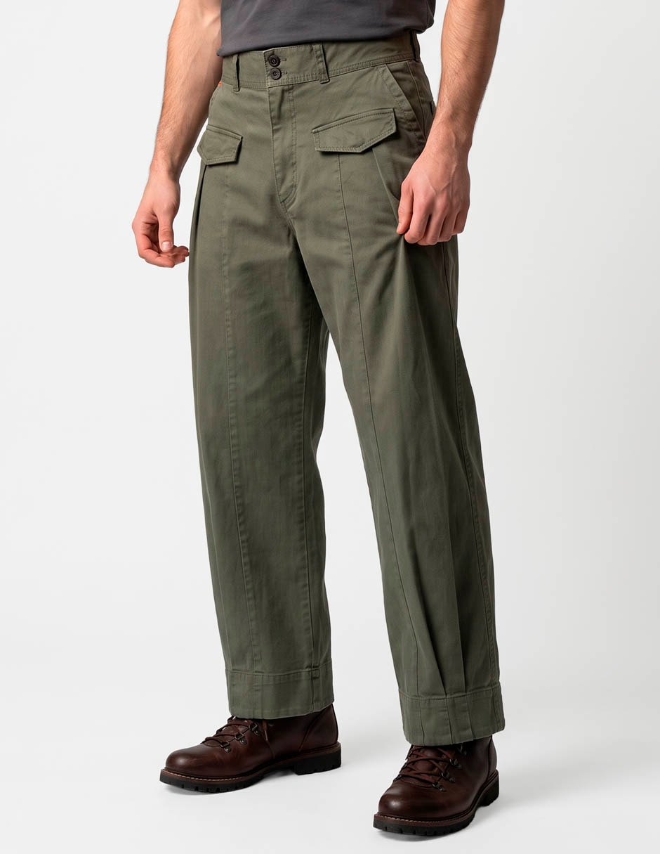 Pantalón straight de algodón para hombre Pantalón straight de algodón para hombre