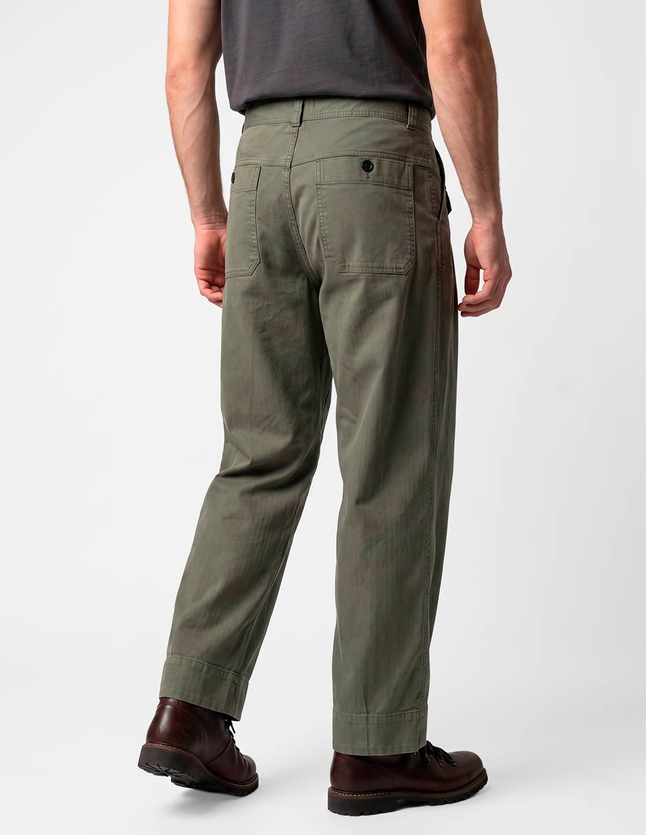 Pantalón straight de algodón para hombre 2