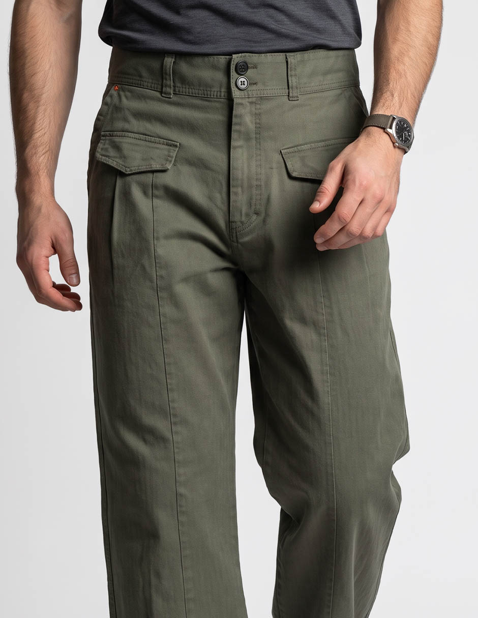 Pantalón straight de algodón para hombre 3