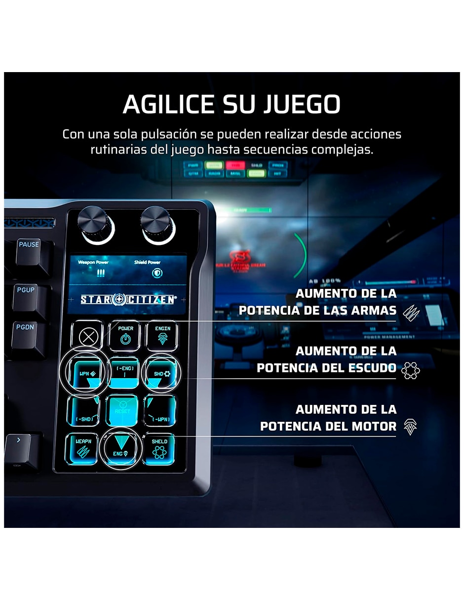 Teclado gamer Usb-a 2.0 Qwert inglés con interruptor lineal red black Corsair Ch-912a31i-na