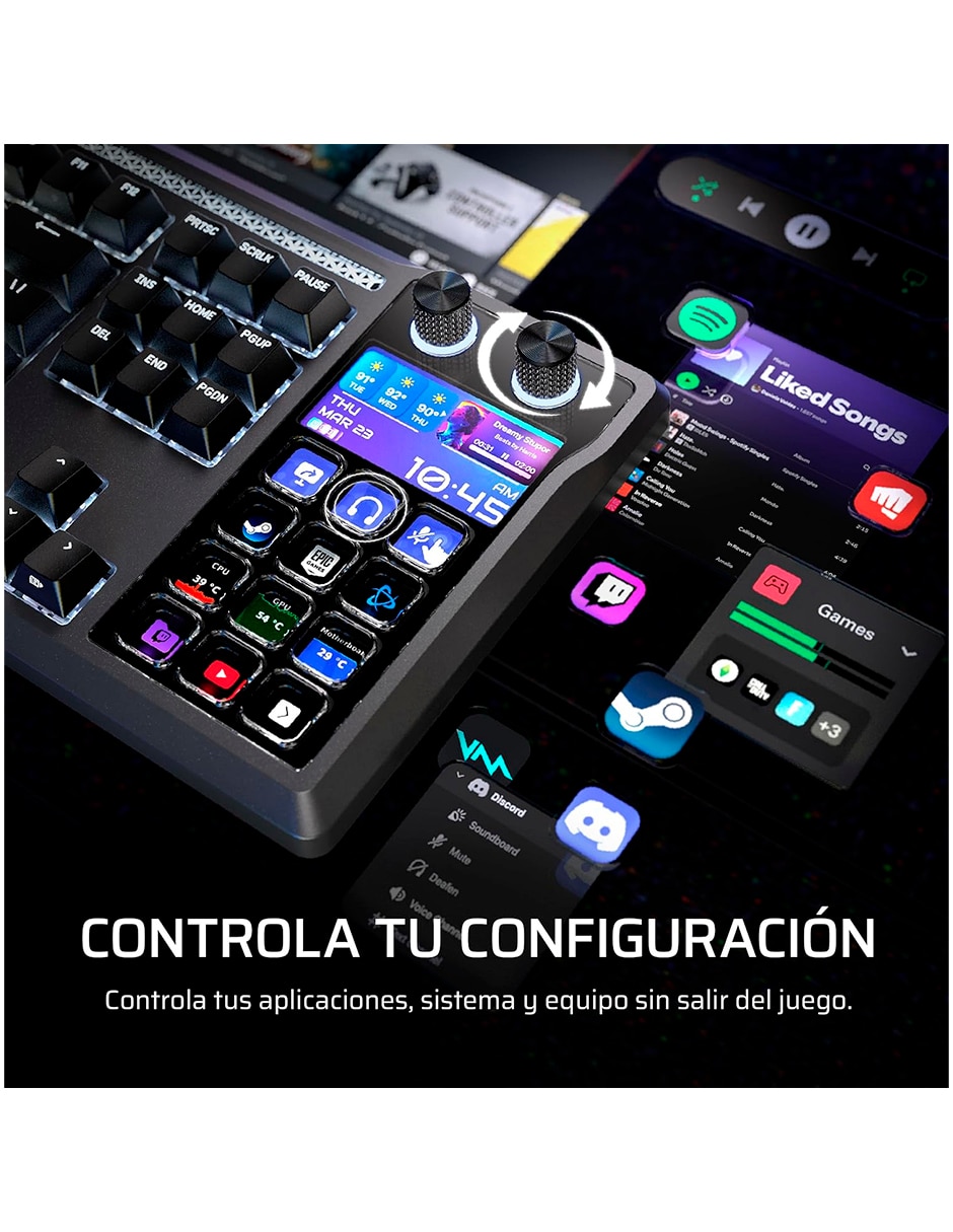 Teclado gamer Usb-a 2.0 Qwert inglés con interruptor lineal red black Corsair Ch-912a31i-na