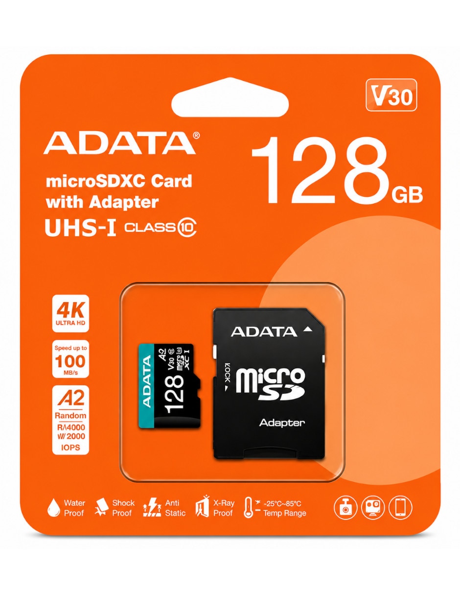 Memoria micro sd Adata capacidad 128 gb