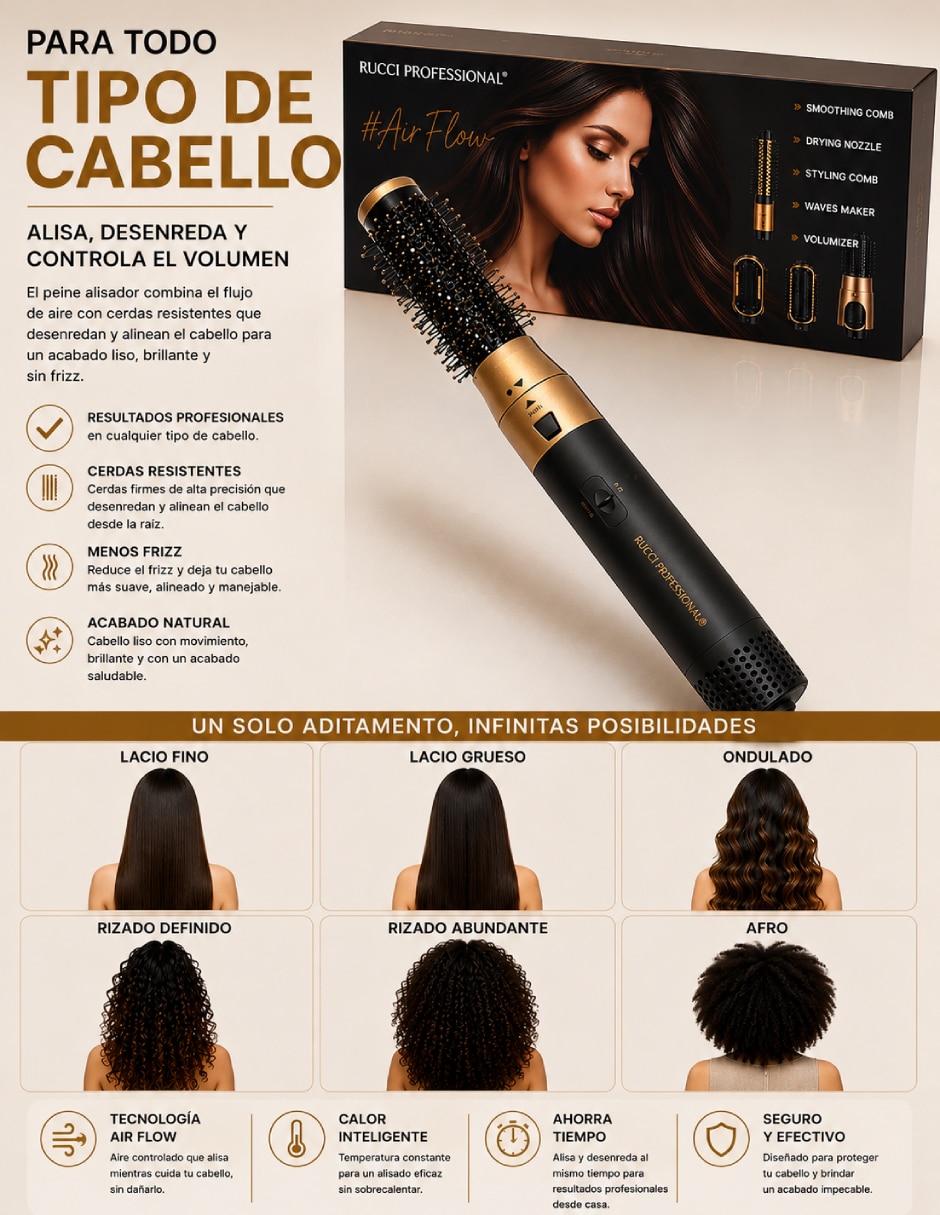 Cepillo de aire hd127 6