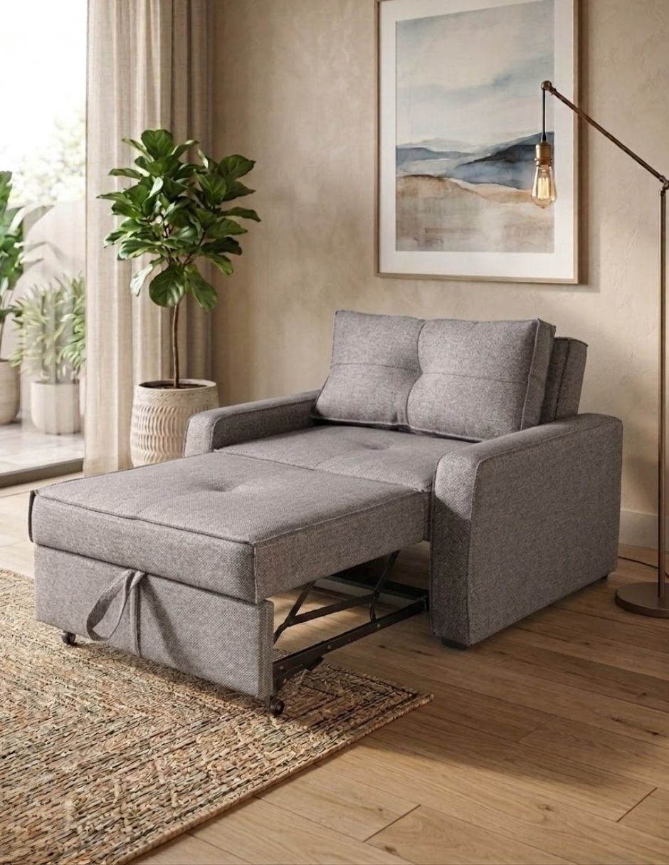 Sofá cama M & E muebles de madera pino