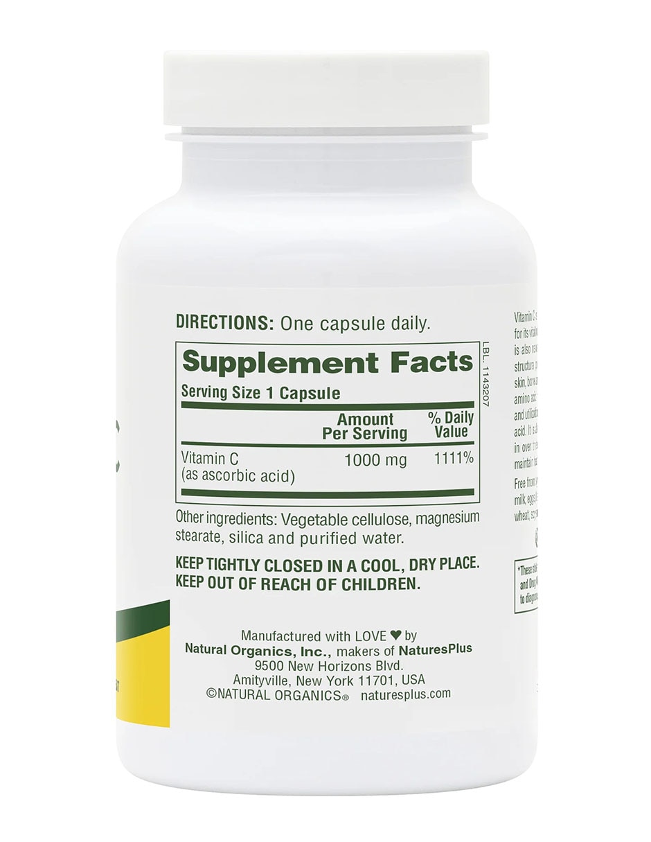 Vitamina C Naturesplus con vitamina C de 90 cápsulas