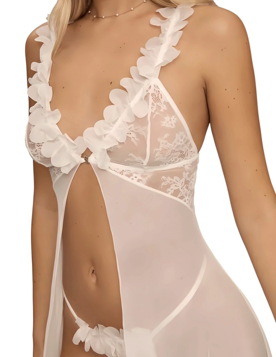 Camis—n estampado floral y elastano 2