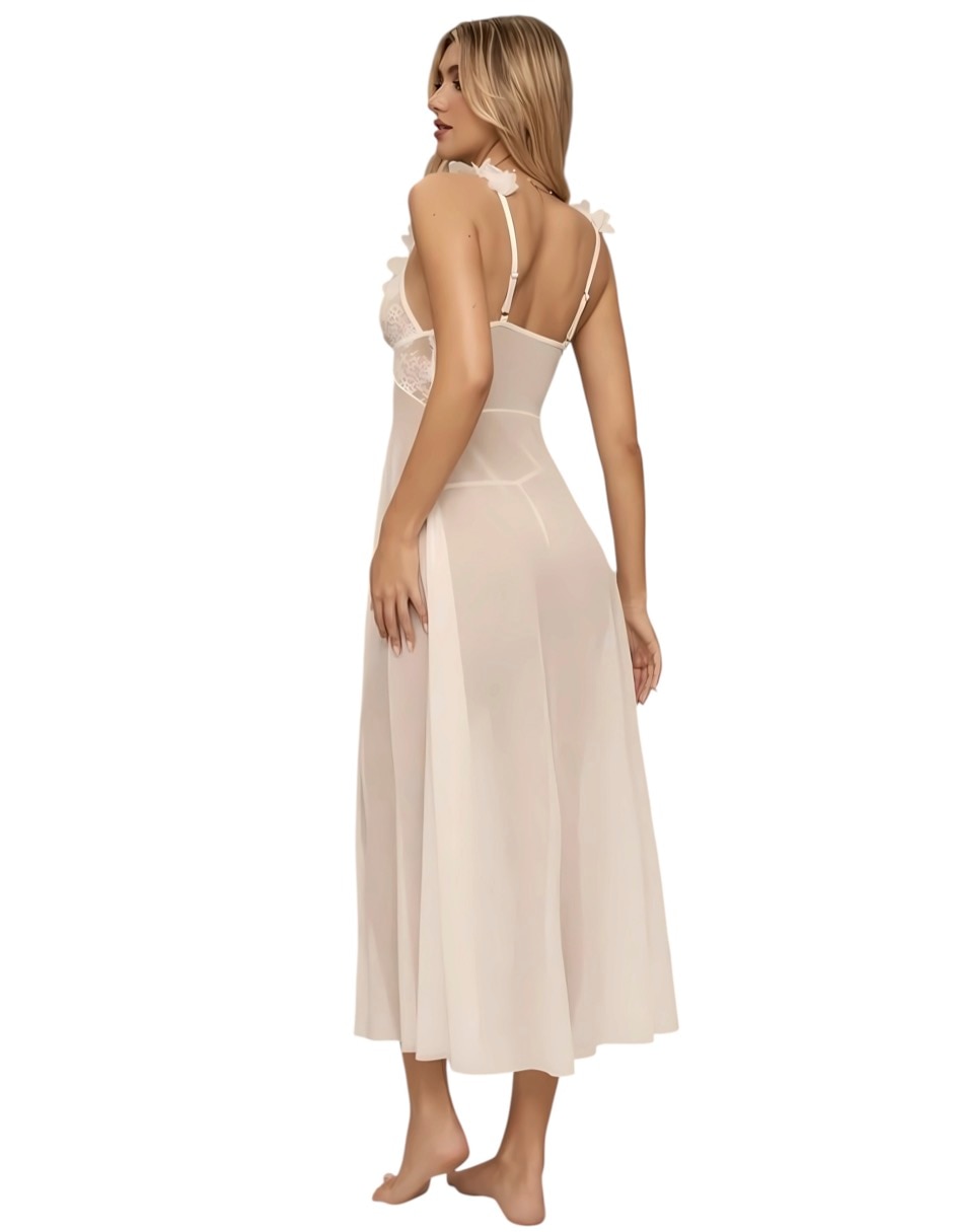 Camis—n estampado floral y elastano 3
