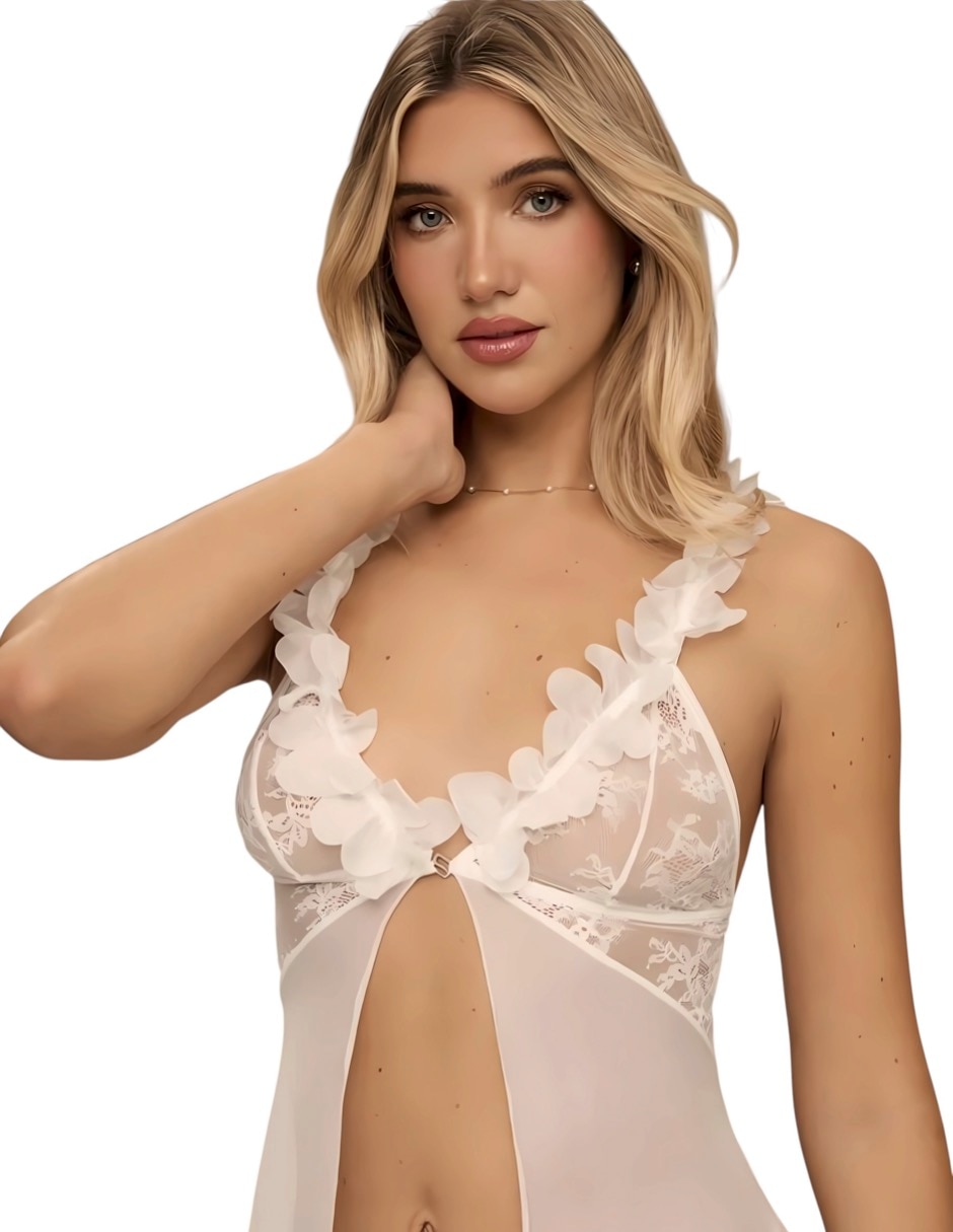 Camis—n estampado floral y elastano 5
