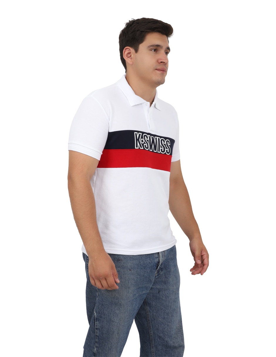 Playera K-Swiss cuello redondo para hombre