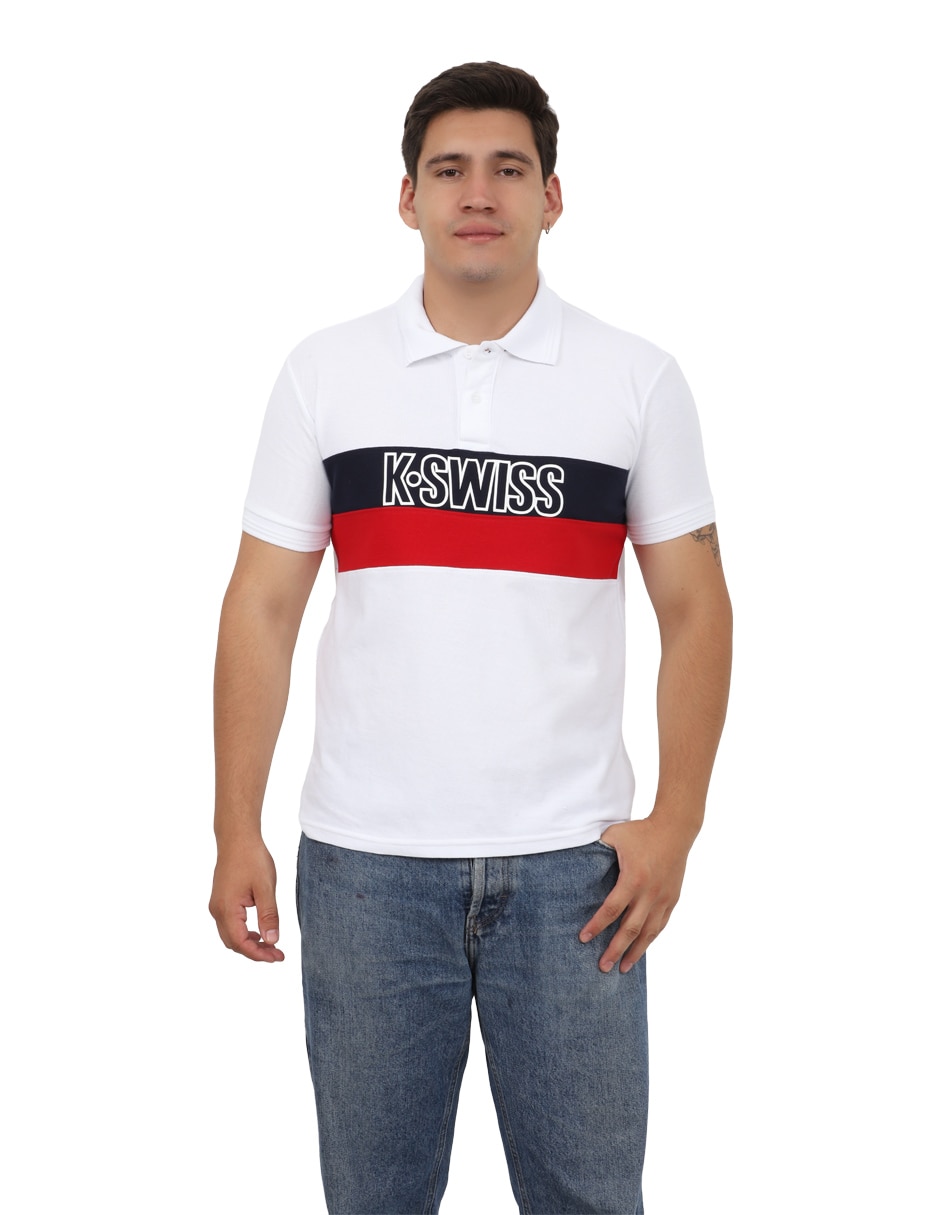 Playera K-Swiss cuello redondo para hombre