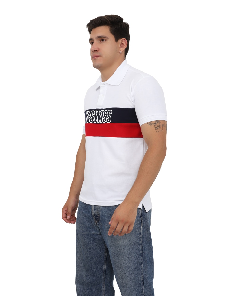 Playera K-Swiss cuello redondo para hombre