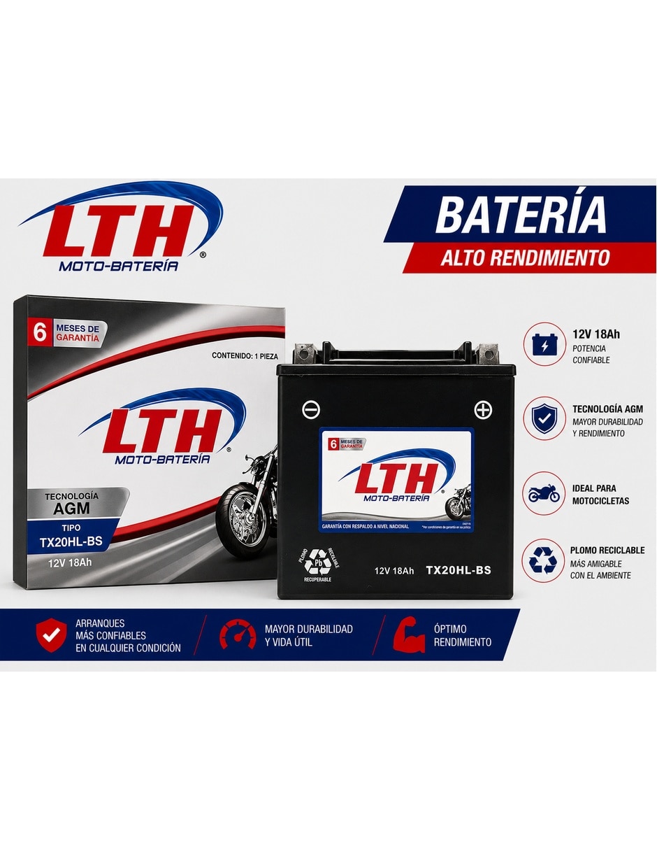 Acumulador para moto Tx20hl-bs