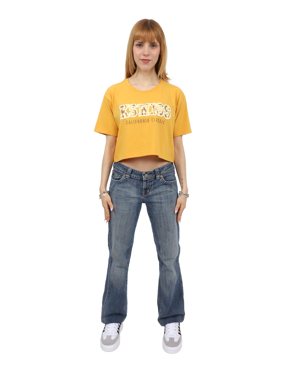 Playera manga corta cuello redondo para mujer Playera manga corta cuello redondo para mujer