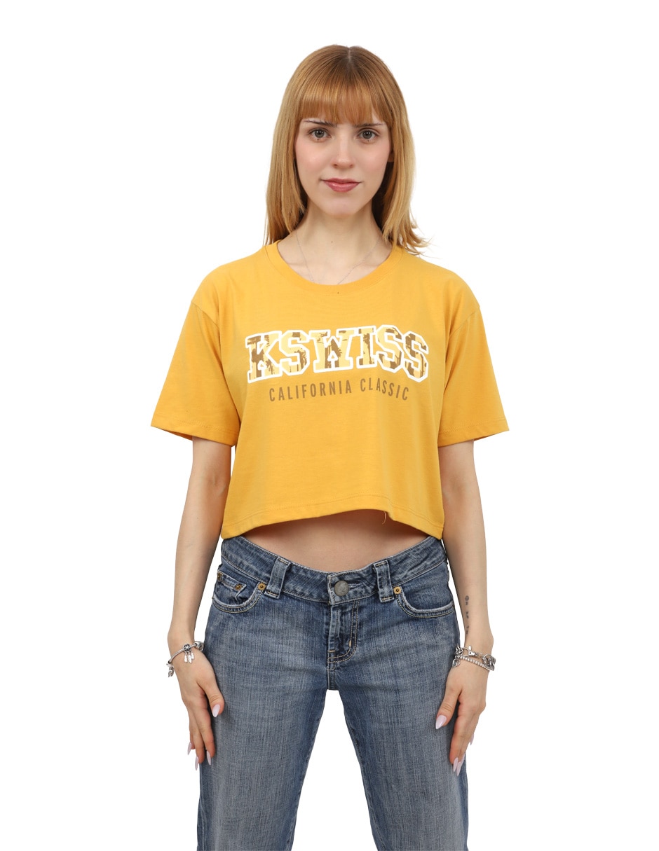 Playera manga corta cuello redondo para mujer 5